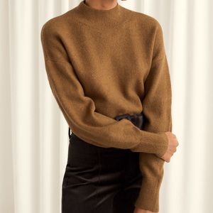 & Other Stories Mock Neck Sweater: (Camel)